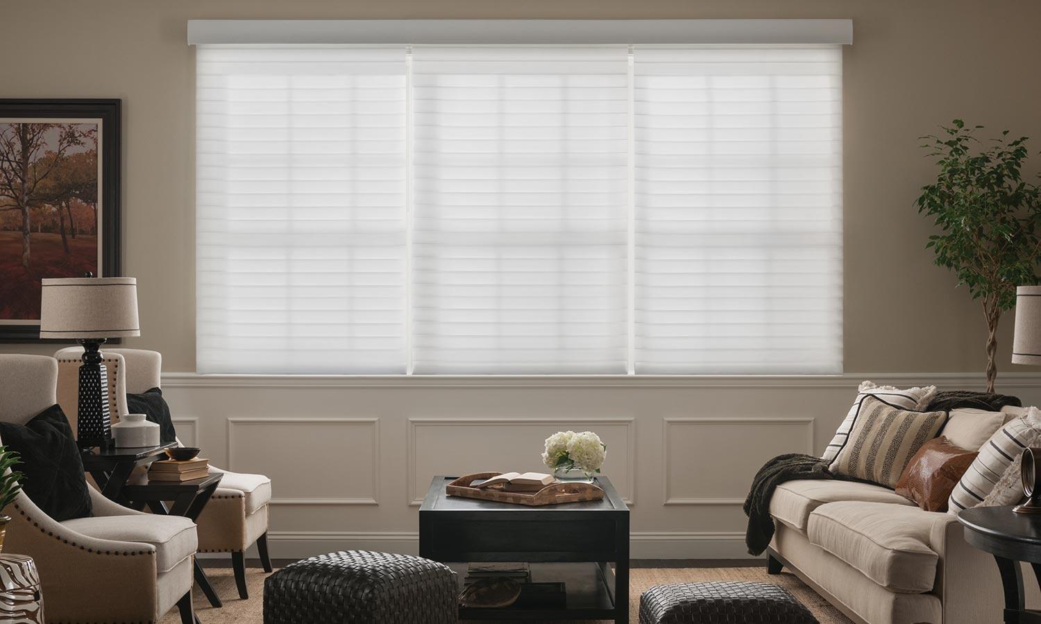 Motorized roman shades